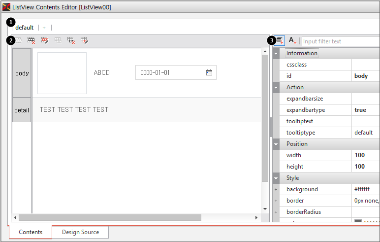 Grid Contents Editor[Formats]